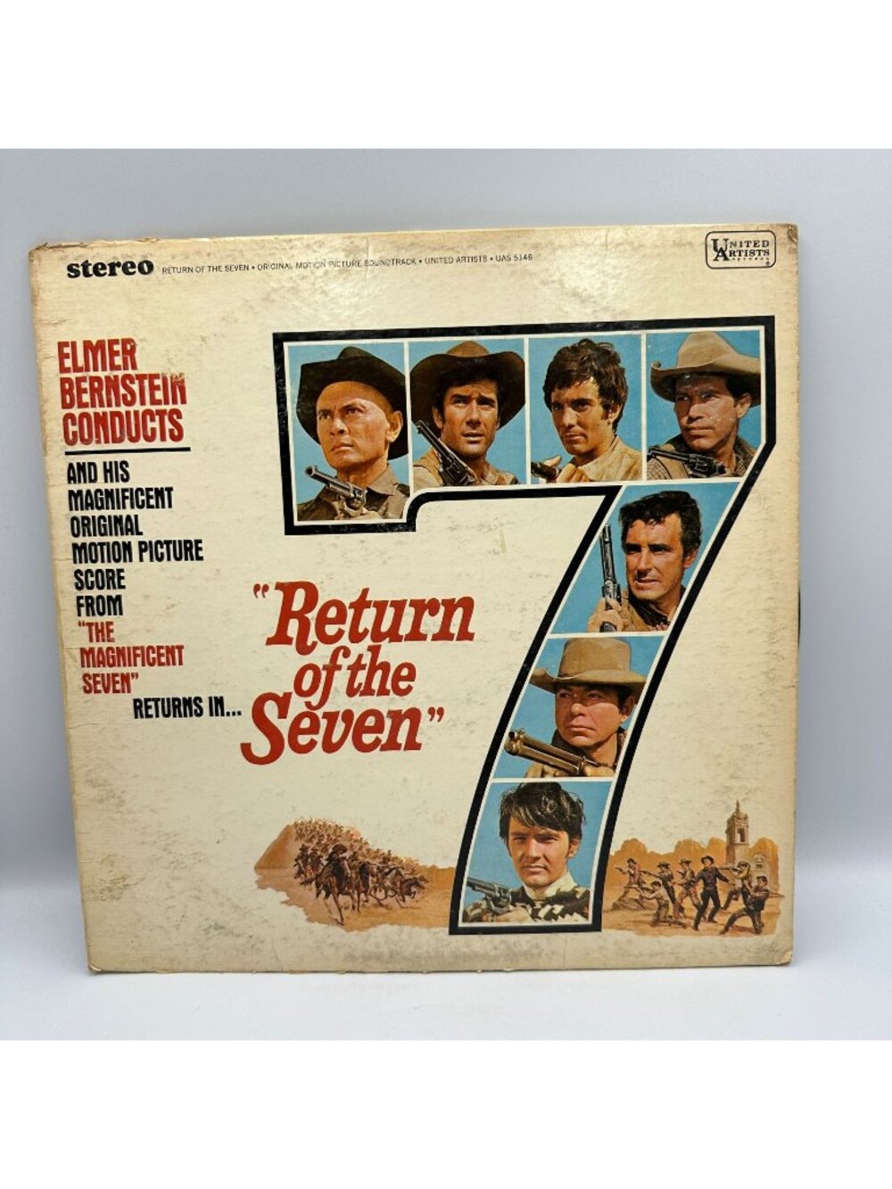 Return of the Seven Soundtrack LP 1966 Elmer Bernstein UA Western